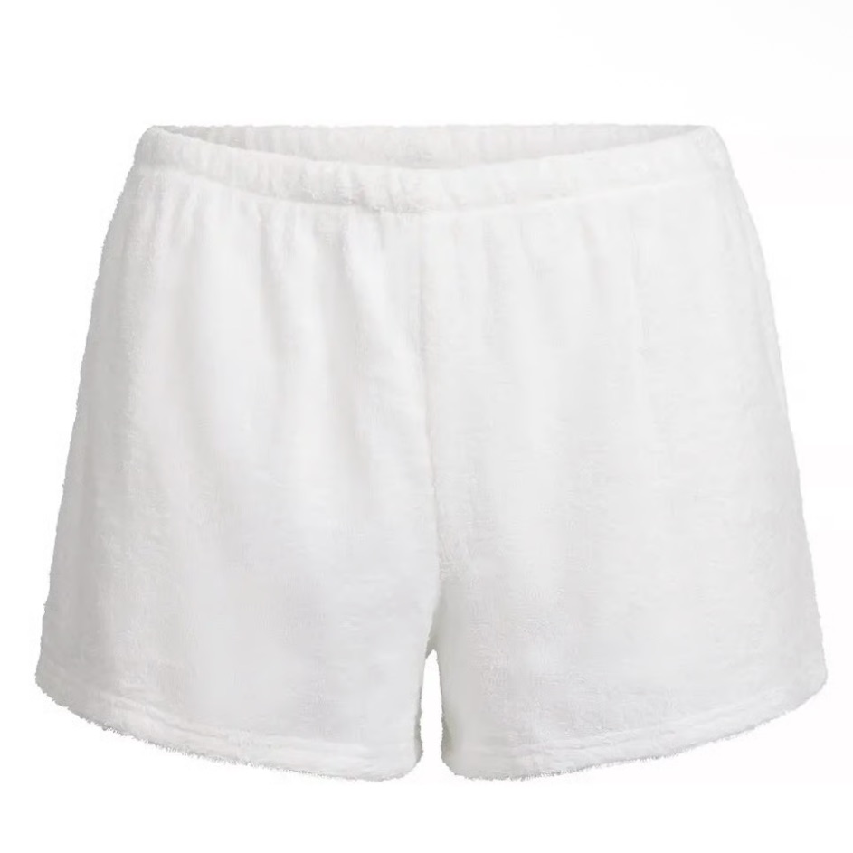 Skims Cotton Cover Up Shorts In Snow S